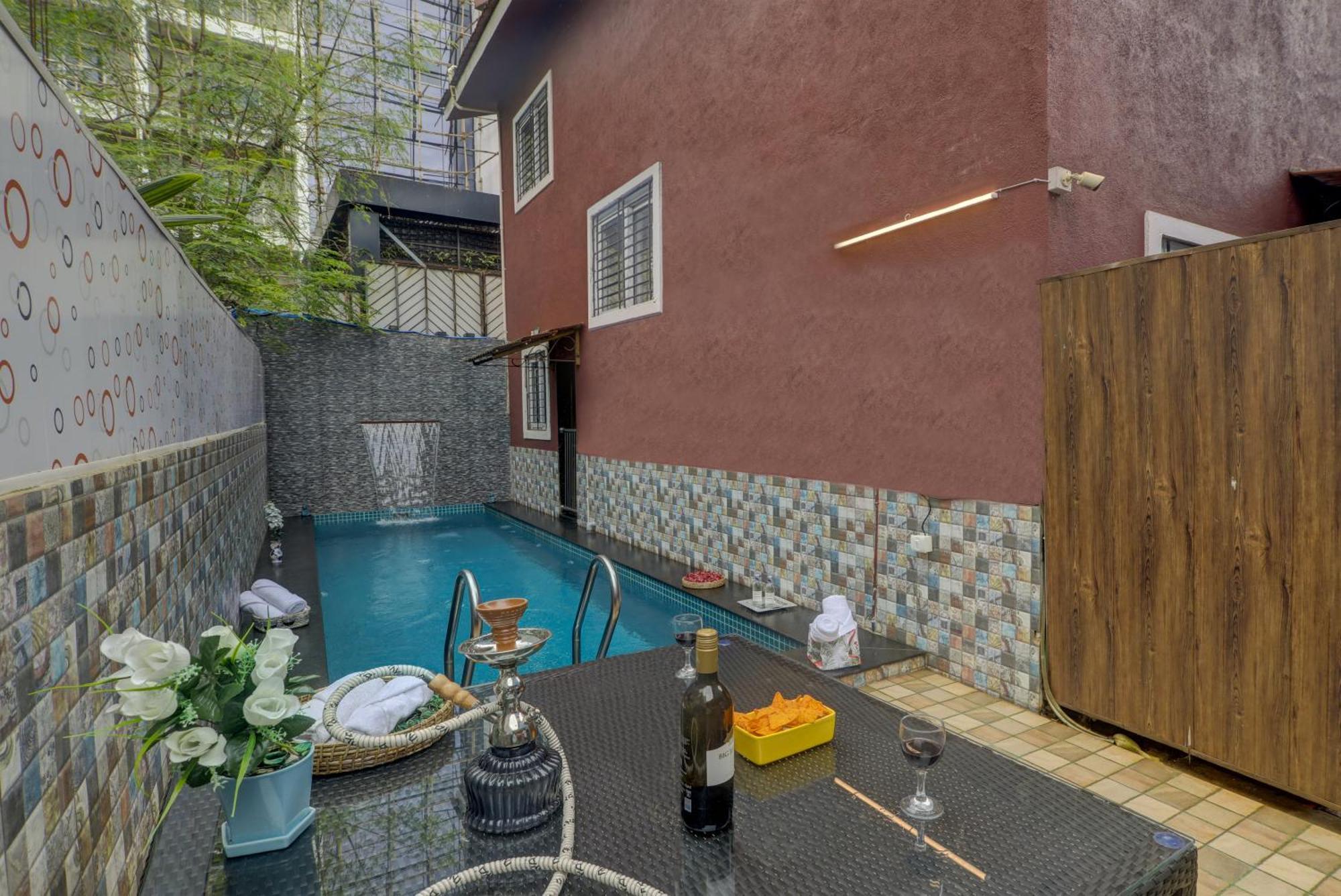 Ludo Private Pool Villa, Wifi-Caretaker-Parking, North Goa Baga Buitenkant foto
