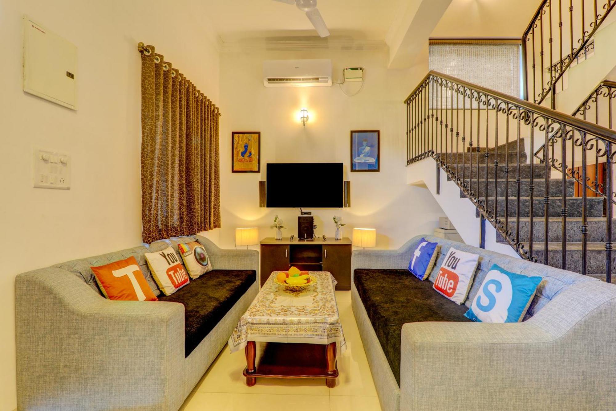 Ludo Private Pool Villa, Wifi-Caretaker-Parking, North Goa Baga Buitenkant foto
